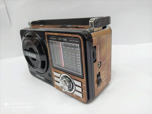 Rádio Antigo Retro Vintage Fm Am Usb Sd Bateria Lanterna
