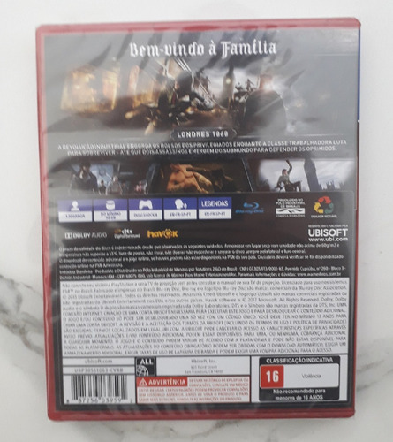 Jogo Assassins Creed Syndicate Dublado Ps4 Mídia Física Novo