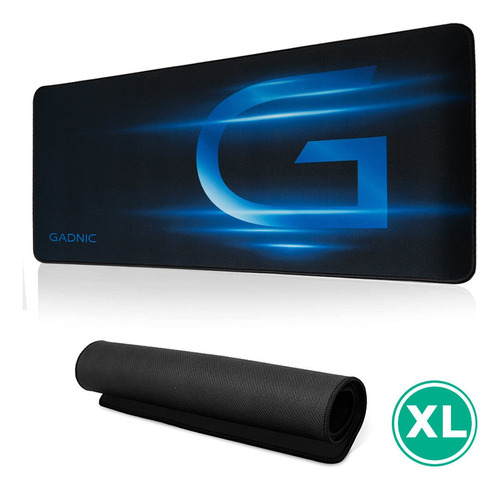 Mouse Pad Gamer Gadnic Extra Large Xl 90 X 42 Antideslizante Color Negro