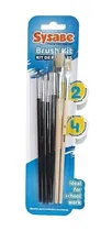 Comprar Kit De Pinceles Escolares  Sysabe  Mix 6 Pzas