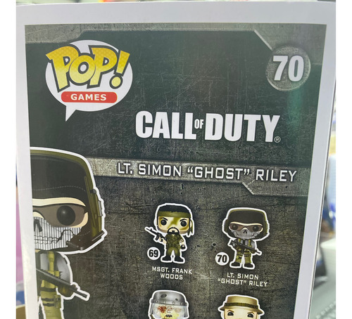 Funko Pop 70 Lt. Simon Ghost Riley Call Of Duty