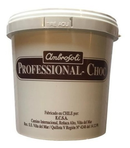 Cobertura Para Helado Balde 4 Kg Ambrosoli Profesional Choc