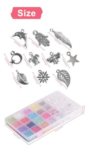 ... Juego De 8400 Piezas For Hacer Aretes Y Pulseras.