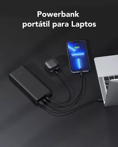 Power Bank para Laptop 23800mAh, Banco de Energía de 65 W, Batería Portátil  Tipo C Bidireccional Pila Externa Batería Compatible con la Mayoría de  Celurares Inteligentes, Tabletas y Laptos Portatil : 