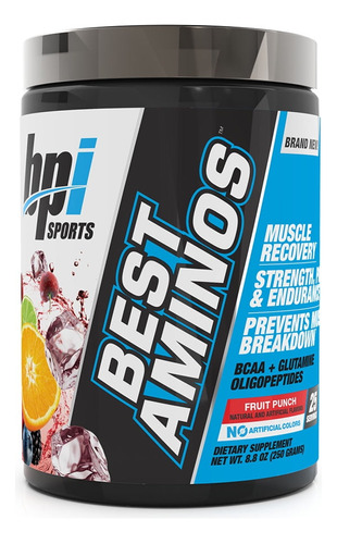 Aminoácidos Best Aminos 250 Gr En Polvo Bpi Sports Fruit