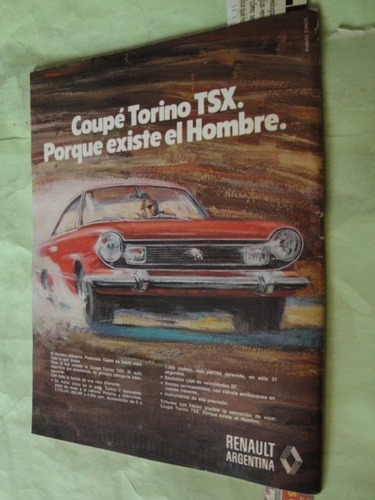 Publicidad Torino Coupe Tsx Año 1978