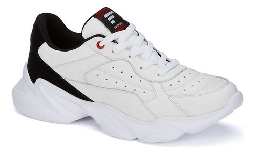 Tenis Deportivo 82256rpr Acojinada Piel Natural Caballero