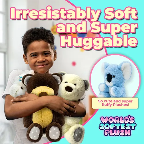 El Koala Azul Más Suave Del Mundo De Peluche, 23 Cm, Para Be