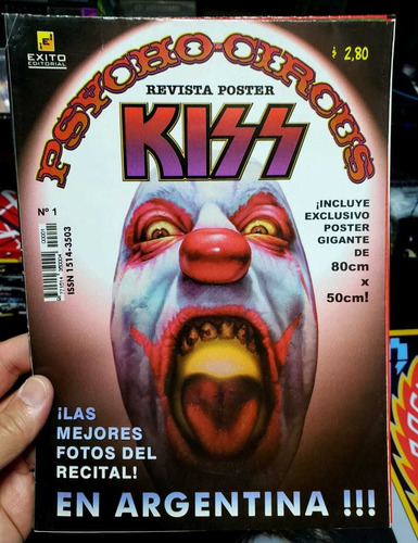 Kiss Reviposter Psycho Circus Argentina 1999 Envios Al País 