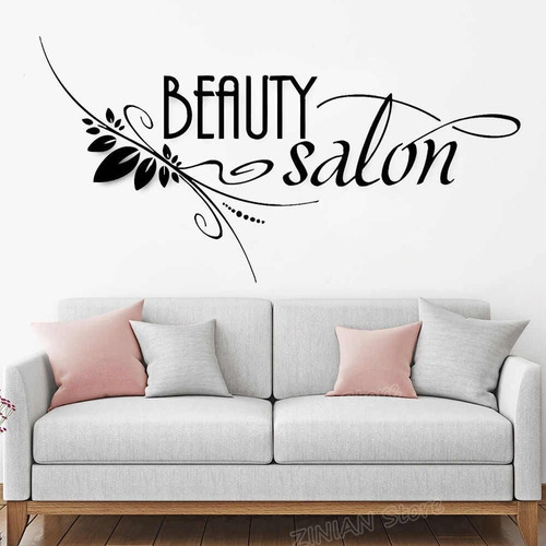 Vinilo Decorativo Beauty Salon Salon De Belleza Vinilandia