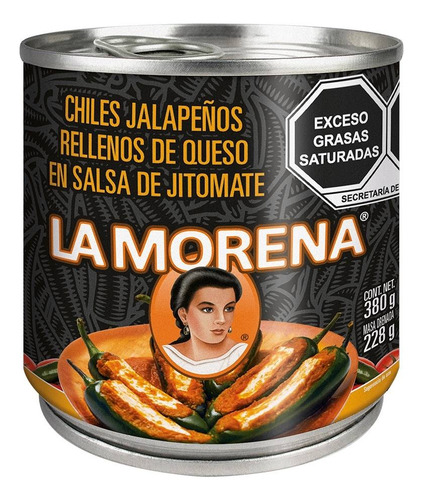 4 Pza Chiles Jalapeños La Morena Rellenos De Queso En Salsa