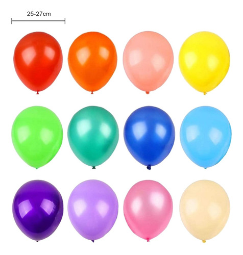 100 Globos Inflables Contra La Contaminación, Globos Natural