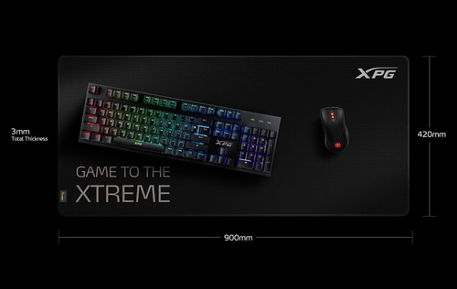 Imagen 6 de 9 de Mouse Pad gamer XPG Battleground de tela y caucho xl 420mm x 900mm x 3mm black