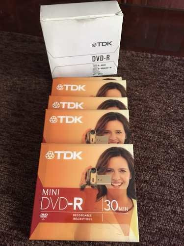 Disco virgem Mini DVD-R TDK de 4x por 5 unidades