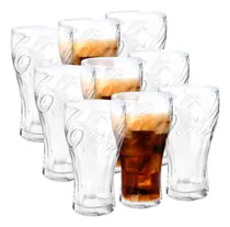 Comprar Set X 9 Vasos Vidrio Coca Cola 350 Cc Transparente Pasabahce