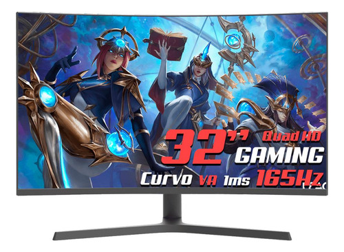 Monitor Gamer Superframe Prisma X, 32 Curvo, Va, 1ms, 165hz