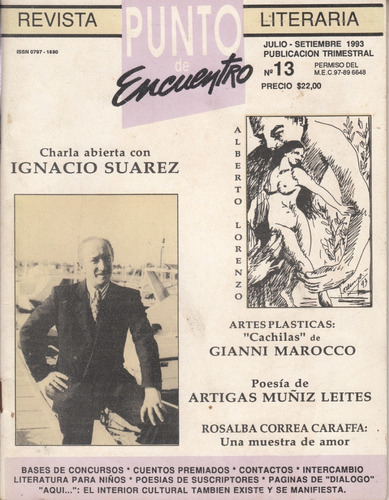 1993 Revista Literaria Punto De Encuentro Nº 13 Uruguay 