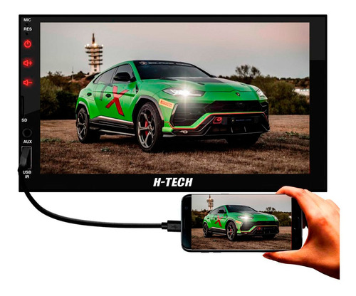 Imagem 6 de 9 de Central Mp5 7 Ht-3001 Usb Bt Aux Espelhamento Android E Ios