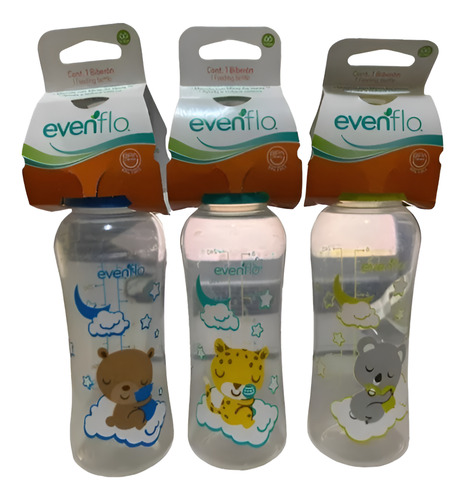 Biberón Evenflo Baby Botella 240 Ml Con Sistema Anticólicos