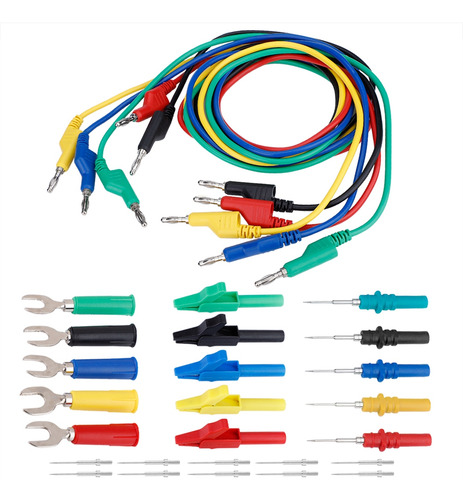 Kit De Prueba Banana De 4 Mm Para Conectar El Cable Del Mult