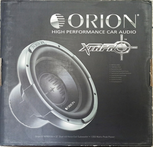 Bajo Orion Xtrpro 1000w 2vias 12pulgadas Subwoofer