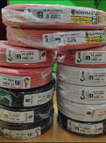 Cables Por Rollo N18 N16 N14 N12 N10 N8 N6 N4 N2 Nacionales 