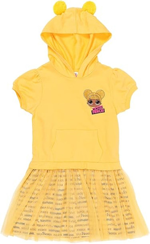 L L Surprise Queen Vestido Rizo Frances Para Niñas Pequeñas