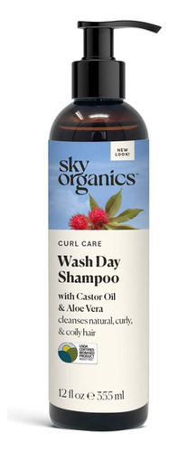 Sky Organics Curl Care - Champu De Dia De Lavado De Base Bio