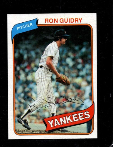 1980 Topps 300 Ron Guidry Nm Yankees