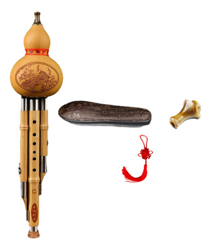 Wpd Hulusi De Bambú, Flauta De Cucurbitáceas De Calabaza,