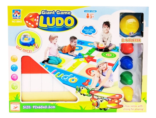 Juego Ludo Parchis Gigante De Piso 92 X 65