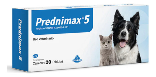 Prendimax 5 (prednisolona) Para Perro/gato De ** 20 Tabs