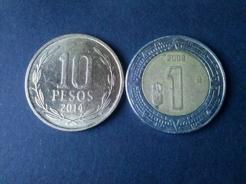 Moneda México 1 Peso Bimetálica 2008 (c45)