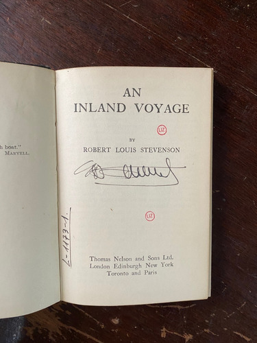 An Inland Voyage / Robert Louis Stevenson   A6