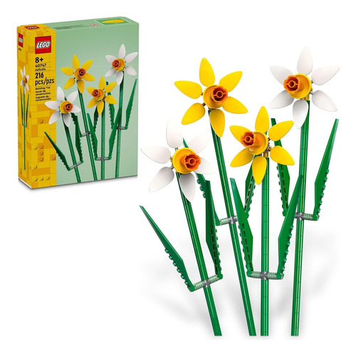 LEGO® Iconic Narcisos set de construcción de la colección Botanical pieza de exhibición con flores 40747