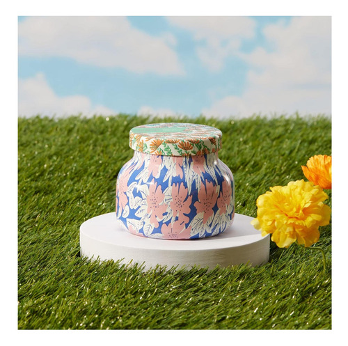Velas Com Aroma Azul De Capri Pattern Play Glass Jar Velas E