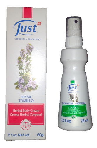 Just Combo Eucasol + Crema Tomillo 60g