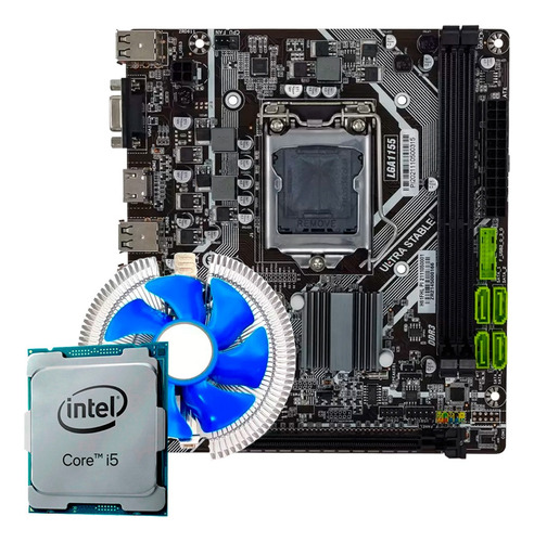 Kit Upgrade Intel Core I5 3470 + Cooler + Placa Mae Slot M2