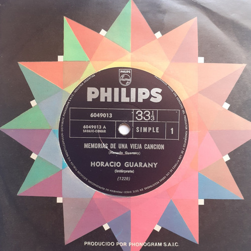 Vinilo Simple-horacio Guarany (memorias De Una Vieja Cancion (Usado)