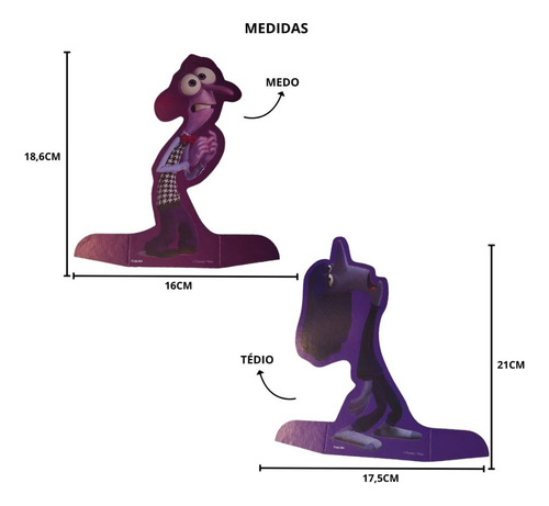 Kit Festa Divertida Mente 8 Decoração Mesa Com Envio Rápido