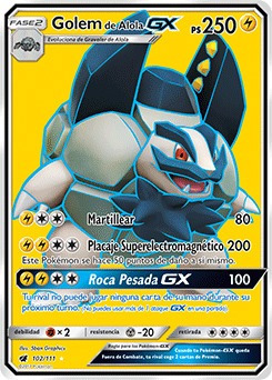 Golem De Alola Gx Full Art Carta Pokémon Original+10 Cartas