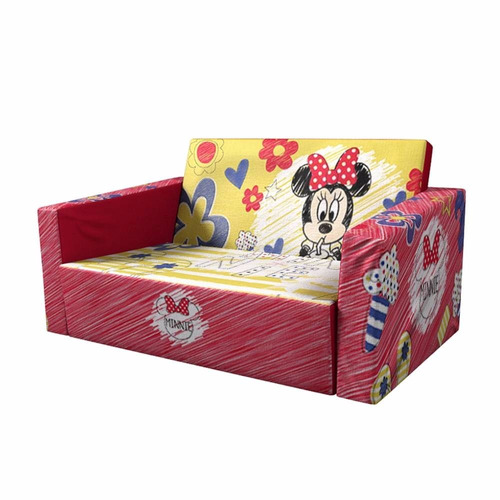 Sillón Sofacma Infantil Disney Minnie Mouse Rojo Niña Msi!!!