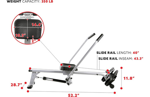 Máquina De Remo Para Entrenamiento Gris
