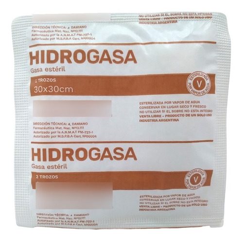 Gasa Hidrofila Esteril 30 X 30 Cm X 50 Sobres 