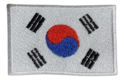 Parche Bordado Bandera Corea Del Sur - Mochila - Campera