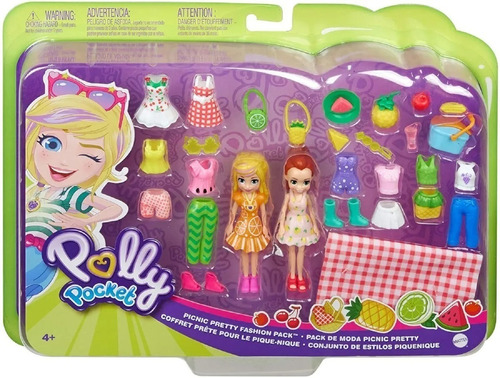 Muñeca Polly Pocket Kit Moda Picnic Pretty