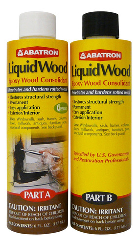 Abatron Liquidwood Kit Epoxi Para Madera De 6 oz Cada Uno, P