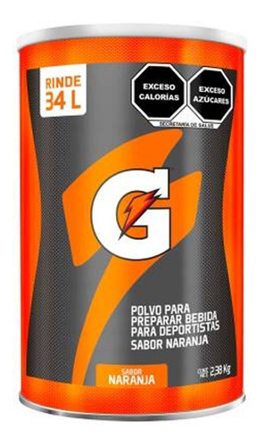 Gatorade En Polvo 2.38kg Sabor Naranja