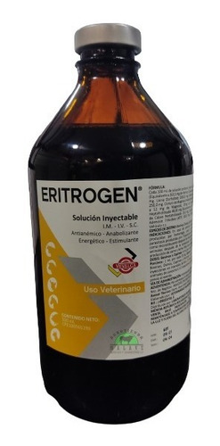 Eritrogen Valmorca 500 Ml. Polivitaminico Uso Veterinario