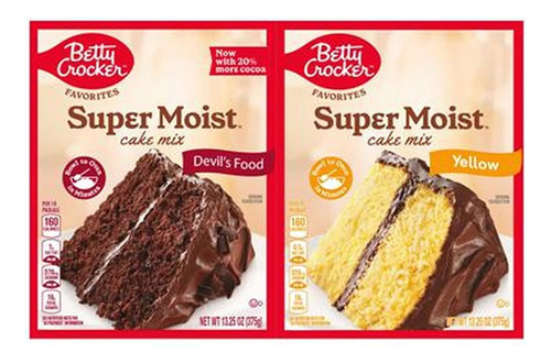 Mezclas Para Preparar Tortas Betty Crocker Pack